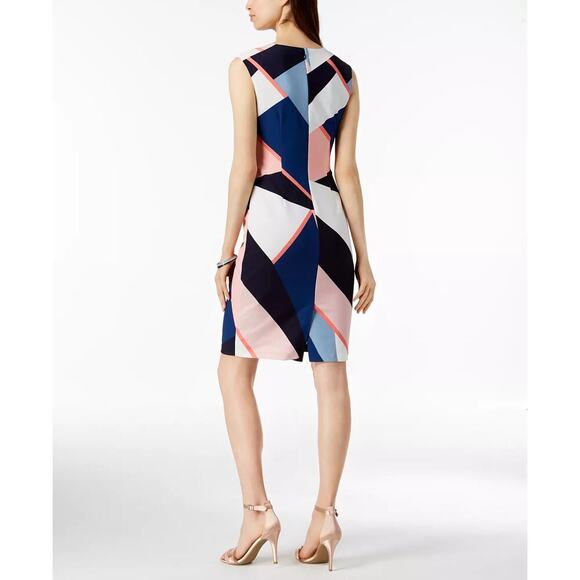 Vince Camuto Printed Sheath Dress Size 2 - Picture 2 of 8